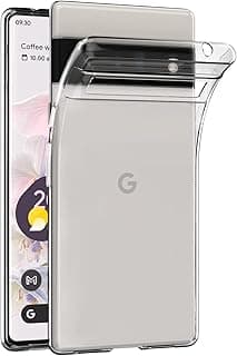 Case Compatible with Google Pixel 6 Pro Case Crystal Clear Soft TPU Gel Case Flexible Silicone Anti-Scratch Camera Protection Transparent TPU Cover - Clear