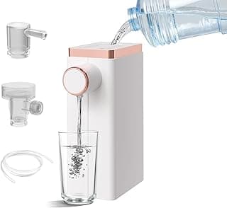 Next Store Instant Hot Water Dispenser and Dispenser - Fast Heating Device in Just 3 Seconds - Portable Electric Heater with Pull Out Hose from Bottle - Perfect for Office, Bedroom, Baby Bottle Prep