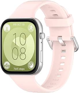 استيك ساعة متوافق مع هواوي Watch Fit 4 Pro/Fit 4/Fit 3، سيليكون مريح ومرن، استيك بديل قابل للتعديل