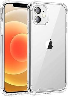 جراب شفاف متوافق مع iPhone 12، حماية كاملة بـ 4 زوايا مدرعة، TPU مضاد للاصفرار (iPhone 12)