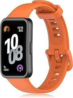 Strap Compatible with Huawei Band 10/Huawei Band 9/Huawei Band 8, Adjustable Sports Soft Silicone Replacement Bracelet for Huawei Band 10/9/8.(No Host)