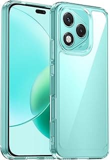 جراب شفاف هجين متوافق مع Honor 400 Lite 5G - تقنية TPU + بولي كربونات، مضاد للاصفرار، جراب حماية، ممتص للصدمات
