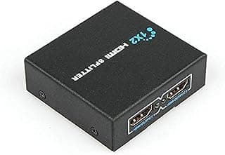 موزع HDMI بـ 2 منفذ 1.4V سويتش ومكبر إشارة 1x2 (مدخل واحد ومخرجين) لشاشات HDTV بدقة 1080P