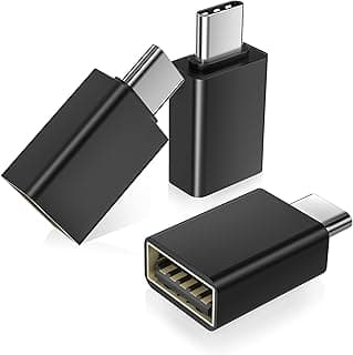 محول USB C إلى USB 3.0 للتحويل من ثاندربولت 3 إلى او تي جي نوع A لأجهزة ماك بوك برو وكروم بوك وسامسونج جالاكسي A32 وA33 وA41 وA42 وS21 وS20 وS22 وA52 وA52s وA53 5G وA71 وA72 وA73 من بيس سيلور، 3 قطع