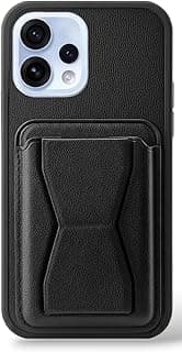 3M Store Leather Case Compatible for OPPO RENO 15 5G Shockproof Leather Back Card Storage & case built-in Stand PU leather for a stylish look, comfortable grip (Black)