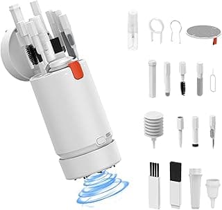 21-in-1 Keyboard Cleaning Kit with Mini Vacuum Cleaner Laptop Cleaning Kit Electronic Cleaner Brush Tool Kit Computer Keyboard Screen Cell Phone Cleaning Kit for Earbud PC Camera Cleaning Kit