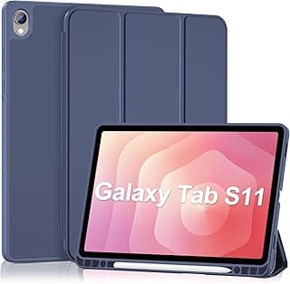 بروكيس جراب ذكي لجهاز سامسونج جالاكسي تاب S11 11 بوصة 2025 (SM-X730/SM-X736B) مع حامل قلم S، غطاء حامل ثلاثي الطي مع ظهر ناعم من البولي يوريثين الحراري، خاصية التنبيه/النوم التلقائي - كحلي