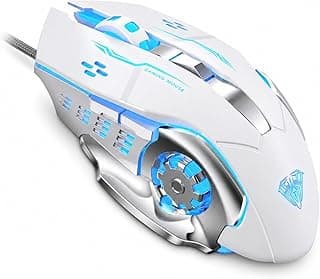 S20 Gaming Mouse – 2400 DPI Optical Sensor, 6 Programmable Buttons, Ergonomic Design & Durable Braided Cable