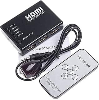 2724 2895 03134 5 Port HDMI Switcher Splitter with IR Remote (1080P)