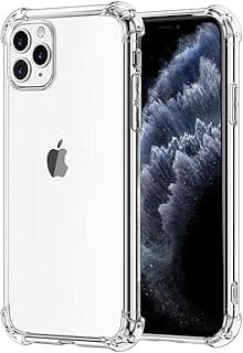 Clear Phone Case Compatible with iPhone 11 Pro, Four Corners Armor Full Body Protection TPU Anti-Yellowing - Clear (iPhone 11 Pro)