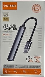 START DS-44U 4 in 1 USB Type C Hub, USB C Adapter, Portable Hub Adapter Cable with 4 USB 3.0 Ports