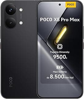 Poco X8 PRO MAX 5G Ai (Compatible with Tmobile Mint Tello & Global) (512GB + 12GB) 6.83" 50MP Gamers Phone NFC Dual sim Unlocked Model 2602BPC18G Liberado (Black)