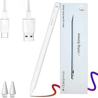 Stylus Pen (2nd Generation) for iPad - Palm Rejection, Fast Charging, Tilt Sensitive - Ideal for Writing, Drawing - Compatible With iPad Pro 11/12.9 (2018 and Latest Models)