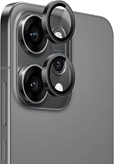 ARROWS Tempered Glass Metal Individual Camera Lens Protector For Oppo Reno 14, Anti-Scratch, No Bubbles, 9H Hardness, HD Clear, Easy Installation - Black