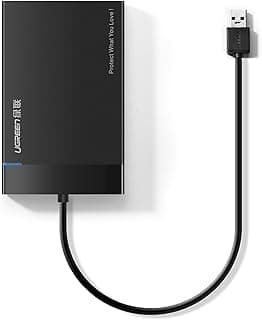غلاف قرص صلب خارجي 2.5 بوصة ساتا هارد HDD USB 3.0، يو ايه اس بي 5 جيجابايت في الثانية ويدعم قارئ هارد SSD من يوجرين - كابل 50 سم