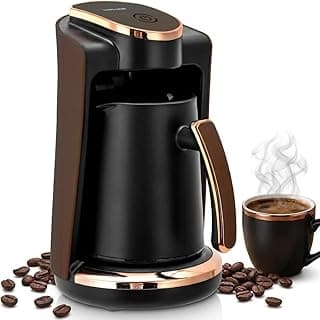 ماكينة تحضير القهوة التركية الكهربائية مع وعاء قهوة مزدوج الجوانب سعة 250 مل، موديل SK-09048 من سوكاني
