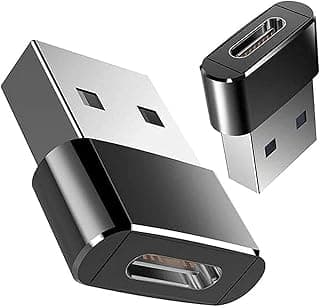 محول USB ذكر إلى USB نوع C أنثى - أسود