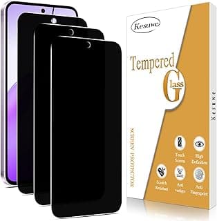 [3 قطع] اسكرينة حماية خصوصية لهاتف سامسونج Galaxy A35 5G زجاج مقوى، مضادة للتجسس والخدش، وضوح عالي HD، سهلة التركيب