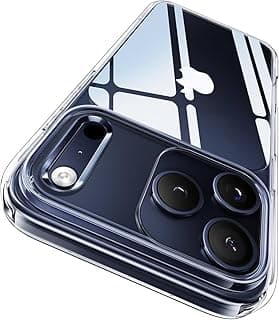 back clear cover for iPhone 17 Pro Max Case Crystal Clear, 3X Anti-Yellow & Virgin TPU, 15FT Military-Grade Drop Protection, Slim Transparent Women Men Funda para, Clear