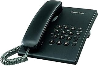 تليفون أرضي بسلك KX-TS500 أسود