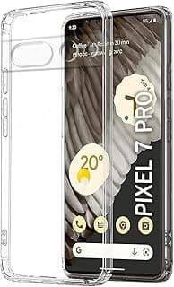 Case Compatible with Google Pixel 7 Pro Case Crystal Clear Soft TPU Gel Case Flexible Silicone Anti-Scratch Camera Protection Transparent TPU Cover - Clear