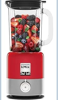 Kinwood kMix Electric Blender 800W, 1.6L Capacity, Heat Resistant Glass Jug, Multi Zone Blades, Red BLX750RD