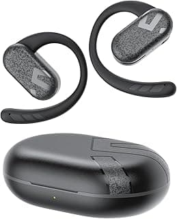 Breezy Open-Ear Earbuds, 90° Adjustable Sports Headphones, Bluetooth 5.4 Headset with Open Space Sound, 12mm Dual Magnetic Speakers, 40H, Dual MIC + AI Call Noise Cancellation