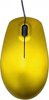 ماوس Zero Comfort سلكي USB، تصميم مريح وصامت، 3 أزرار، 1000 DPI، أداء عالي، للكمبيوتر واللابتوب ويندوز/ماك (ZR-225 أصفر)