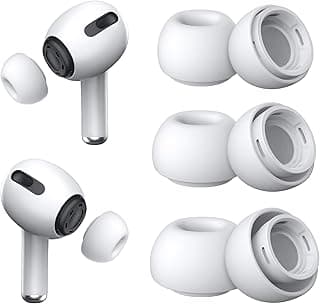 [3 Pairs] Replacement Ear Tips for Airpods Pro & Pro 2nd Gen with Noise Reduction Holes, Silicone Ear Tips with Portable Storage Box & Fit in Charging Case (S/M/L)