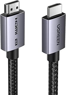 UGREEN 16K HDMI 2.2 Cable 96Gbps 6.6FT, Ultra High Speed HDMI Cord Aluminum, 4K@480Hz 12K@120Hz 8K@240Hz, HDCP 2.2&2.3, Lip eARC HDR 10 Compatible with PS5/Blu-ray/Roku TV/Switch 2/Mac mini M4