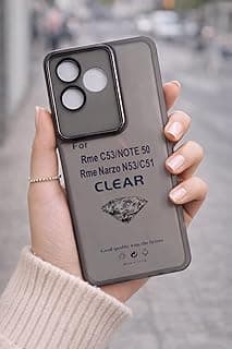 transparent TPU case is specially designed for Realme C53 & Realme Note 50, offering reliable shock protection while keeping your phone lightweight and crystal (Black)