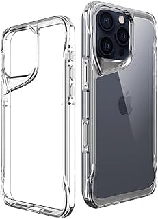 for iPhone 16 Pro 6.3-Inch Case Transparent, Heavy Duty Durable 3-Layer [Not Yellowing][Military Grade Drop Protection] Shockproof/DropProof Protective Cover - Clear