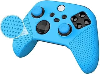 جراب سيليكون لذراع التحكم Xbox سلسلة X/S لاصقة حماية مطاط مع مقابض ابهام ازرق اكس بوكس سيريز اس