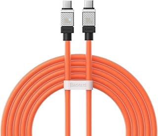 كابل شحن سريع كول بلاي Type-C إلى Type-C (100 وات - 2 متر) - برتقالي