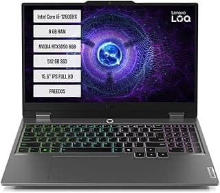 لينوفو نوت بوك LOQ 15IAX9 83GS00PDTR انتل كور i5-12600HX 8GB 512GB SSD RTX3050 15.6 بوصة IPS فري دوس