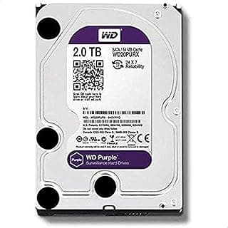 ويسترن ديجيتال قرص صلب 2 تيرابايت داخلي بي سي - WD20PURX، ata