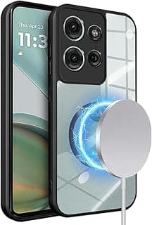 Case for Motorola Moto G75, Lightweight Hybrid PC and TPU Shockproof Protective Case, Clear