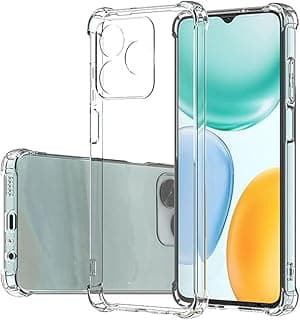 جراب متوافق مع Honor X5c / X5c Plus 4G، جراب سيليكون شفاف ناعم مضاد للخدش