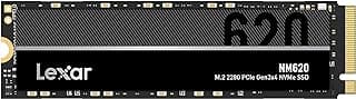ليكسار SSD داخلي NM620 256 جيجابايت M.2 2280 PCIe جيل ثالث ورابع وذاكرة مستديمة 1.4، قراءة حتى 3500 ميجابايت/ثانية كتابة 1300 ميجابايت/ثانية فلاش ناند ثلاثي الأبعاد لعشاق الكمبيوتر (LNM620X256G-RNNG)