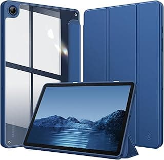 Hybrid Case for Samsung Galaxy Tab A9 Plus 11 Inch 2023 - Shockproof Protective Case with Transparent Hard Shell on the Back for Tablet A9+ SM-X210/X216/X218, Navy