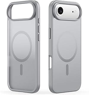 Phone Case Cover Premium Case Magnetic Wireless Charging Matte Back Cover Cover Compatible with IPhone 17 Air (Grey)