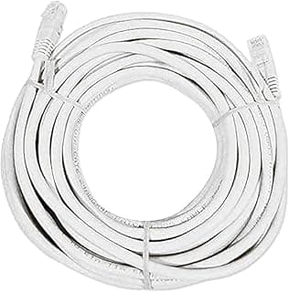 كابل شبكة إيثرنت Cat 6 (طول 10 متر، CAT6 RJ45، رمادي)