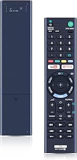 جهاز التحكم عن بعد العالمي RMT-TX300P لجميع تلفزيونات سوني LCD، LED، HDTV، الذكية، برافيا مع أزرار يوتيوب ونتفليكس طراز rmt-tx300p من دبليو دي زد بي