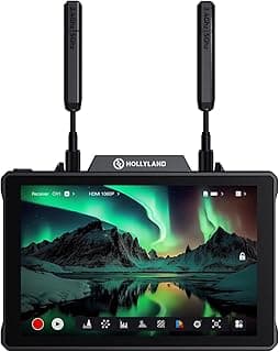 جهاز بايرو 7 شاشة 7 بوصة لاسلكية مع ناقل ومستقبل HDMI/SDI بدقة 4K30/1080p60 ومدى 400 م ومدة انتظار 60 مللي ثانية ودعم 4 أجهزة استقبال فيديو لاسلكية وتبديل تلقائي مزدوج تردد مع مخطط الموجة من هوليلاند