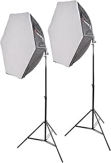General Light Studio Octa Sogtbox 150W Ac220V 3200K-6500K Set Of 6 - Black