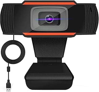 5MP Auto Focus Webcam with Microphone for Desktop,1080P HD USB Webcam Live Streaming Laptop PC Computer Web Camera for Video Calling Conferencing Recording Gaming, AutoFocus 3D Noise Reduction