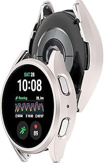 Case Compatible with Samsung Galaxy Watch 7 44mm Anti-Scratch Frame Protective Cover for Samsung Galaxy Watch 7 Not Compatible with 40mm (Starlight)