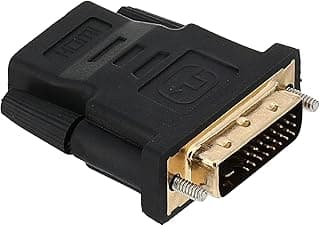(1Pcs) HDMI Female to DVI Converter Adapter - Supports 1080p, Passive Design, Gold-Plated Connectors for Durable Signal Transmission