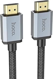كابل US03 - HDMI 2.0 ذكر إلى ذكر، 4K 60Hz، 18Gbps، نقل صوت وفيديو عالي الدقة، مناسب للشاشات، البروجيكتور، الكمبيوتر، منصات الألعاب، 2 متر - أسود