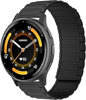 سوار سيليكون مغناطيسي 18 مم لهواوي Watch GT 6 41mm/Watch5 42mm/GT 5 Pro 42 mm/GT 5 41mm/GT4 41 mm، سوار بديل مغناطيسي لـ جارمن Venu 3S/فوسيل Gen 6 للنساء